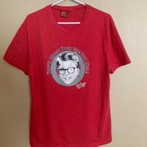 A Christmas Story Men Shirt Cotton Medium. Used Good Condition.